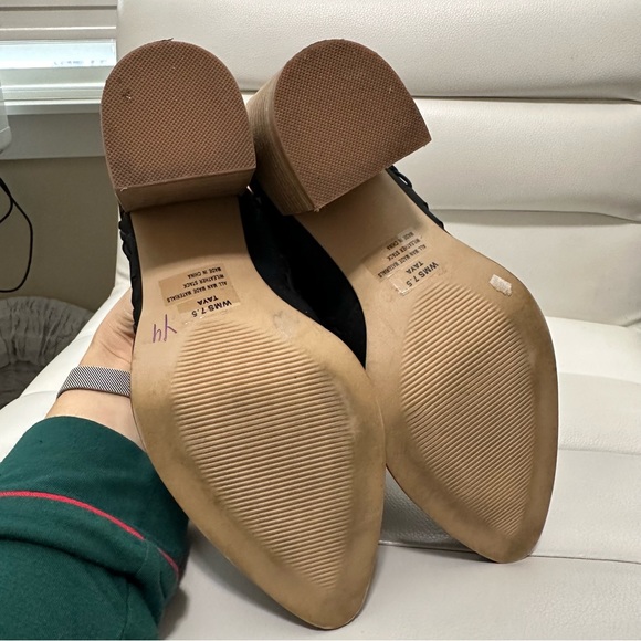 DV by Dolce Vita Taya Block Heel Mules Black 7.5 - Picture 5 of 9